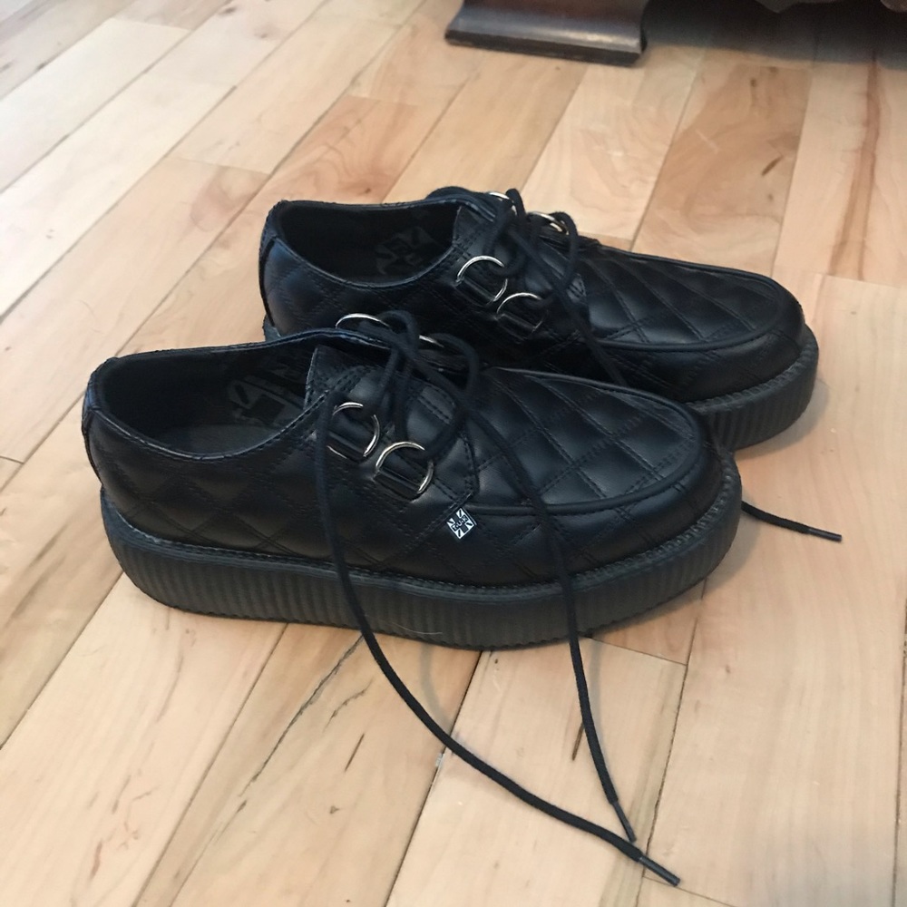 TUK Quilted Vegan Leather Creepers